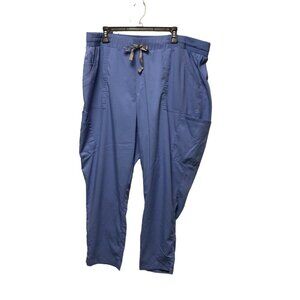 WonderWink Pro True Plus Fit Scrub Pants Womens Size 3XL Blue Medical Nurse